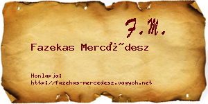 Fazekas Mercédesz névjegykártya