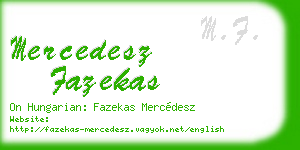 mercedesz fazekas business card