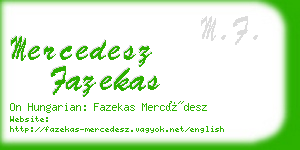 mercedesz fazekas business card